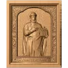 Резная икона «Ярослав в окладе» - деревянный рельефный декор