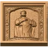 Резная икона «Ярослав в окладе» - деревянный рельефный декор