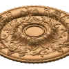 Классическая круглая розетка с акантовым орнаментом