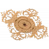 Резная потолочная розетка в стиле рококо - изделие из дерева