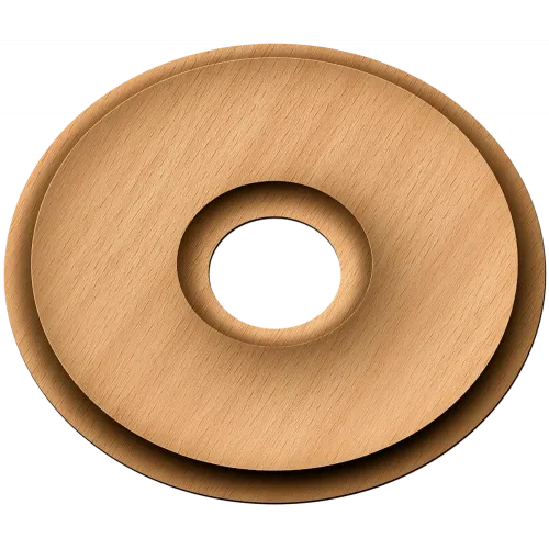 Резная розетка «Солнечный круг» - декоративный деревянный декор