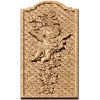 Резная панель «Ангел с лирой» - декоративный деревянный декор