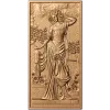 Резная панель «Барышня» - вертикальный резной декор из дерева