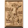 Резная панель «Барышня» - вертикальный резной декор из дерева