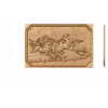 Панно «Беговые лошади» - резной деревянный рельеф