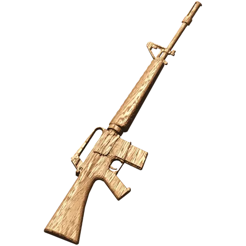 Резной деревянный силуэт M16 - точный декор из дуба, бука, ясеня
