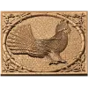 Резная панель «Глухарь в рамке» - резной декор из дерева