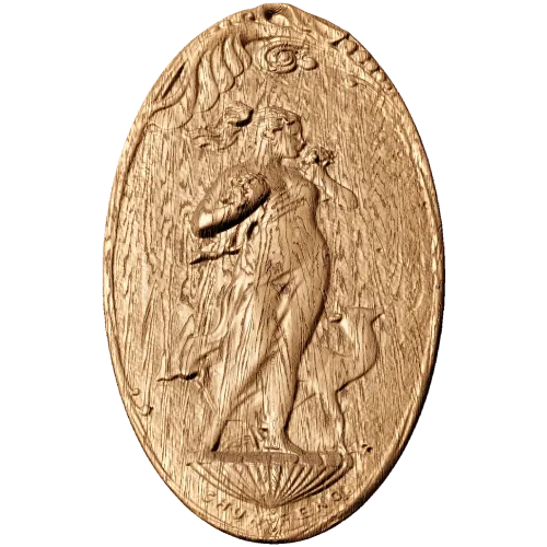 Овальное резное панно «Девушка» - резной деревянный декор из дуба, бука, ясеня