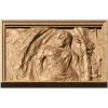 Резная панель «Лесная нимфа» - рельефная деревянная композиция
