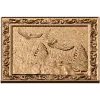Панно «Жизнь леса» - резной деревянный декор с орлом и елями