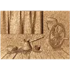 Кофейный мотив - резная панель из дерева