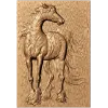 Рельефная панель «Грациозная лошадь» - резной деревянный декор