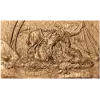 Панно «Отдыхающая лошадь» - резной декор из дерева
