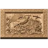 Панно «Песня глухаря» - резной деревянный декор из массива