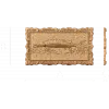 Резное панно «Осётр в багете» - деревянный декор для интерьера