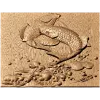 Панно «Двойные карпы» - резной деревянный декор