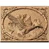 Резное панно «Селезень» - резной деревянный декор