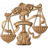 Резное панно «Весы (Libra)» - деревянный знак зодиака