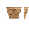 Коринфская капитель из дерева - резной декор для интерьера