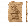 Резное панно «Кузнец - куй до конца» из массива дерева