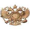 Резной герб-часы из дерева - настенный деревянный декор