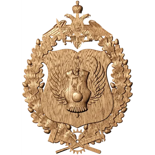 Рельефная эмблема ВДВ - резной деревянный декор