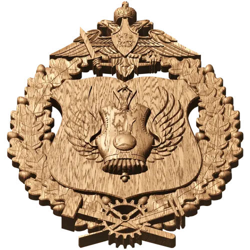 Рельефная эмблема ВДВ - резной деревянный декор