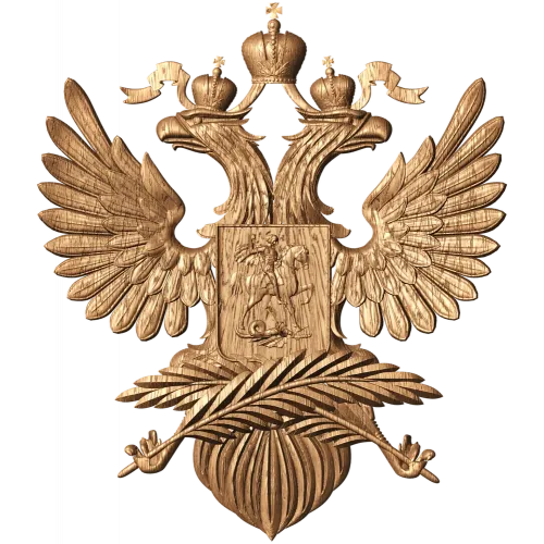 Герб Министерства иностранных дел - резной деревянный герб