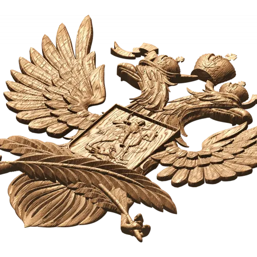 Герб Министерства иностранных дел - резной деревянный герб