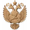 Герб Министерства Спорта - резной деревянный герб из массива