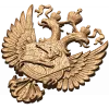 Герб Министерства Спорта - резной деревянный герб из массива