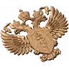 Герб ФСКН - резной деревянный герб из дуба, бука или ясеня