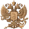 Герб налоговой службы - резной деревянный герб из дуба/бука/ясеня