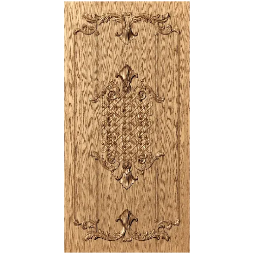 Резная вертикальная панель «Ажурный медальон» - декор из массива
