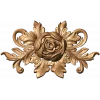 Резной декор «Розетта Розы» - деревянная накладка из дуба, бука, ясеня