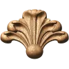 Резной деревянный декор «Пальметта» из дуба, бука или ясеня
