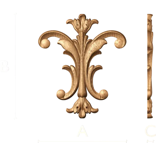 Резной декор «Акантовый картуш» для мебели и интерьера