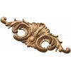 Резной картуш барокко - горизонтальный декоративный элемент из дерева
