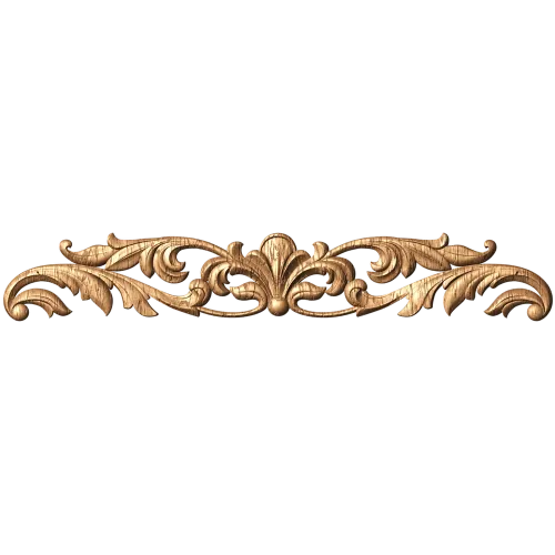 Акантовая накладка с палметтой - резной декор для интерьера