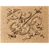 Резная декоративная панель «Трофеи и ленты» из дуба/бука/ясеня