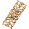 Вертикальная резная панель с акантом и розеткой - деревянный декор