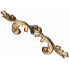 Вертикальная резная накладка «13360» - акантовый декор из дерева