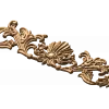 Резной картуш с ракушкой - горизонтальный деревянный декор