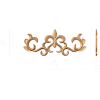 Королевская завитушка - резной деревянный декор горизонтальный