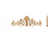 Палметта с завитками - резной деревянный декор для мебели