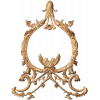 Круглый картуш в стиле рококо - резной деревянный декор на заказ