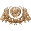 Картуш с гербом СССР - резной деревянный декор