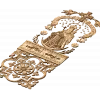 Резная дверная панель с иконой Богоматери - деревянный декор для интерьера