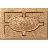 Резной мебельный фасад с овальным картушем - декоративный деревянный декор