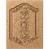 Резной фасад с картушем - декоративная деревянная панель из массива